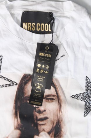 Γυναικείο t-shirt MRS COOL, Μέγεθος XS, Χρώμα Λευκό, Τιμή 10,99 €