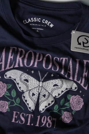 Дамска тениска Aeropostale, Размер XL, Цвят Син, Цена 10,99 лв.