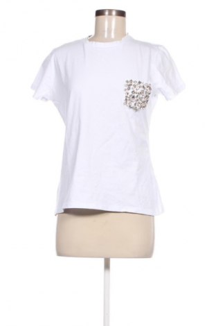 Γυναικείο t-shirt Blumarine, Μέγεθος M, Χρώμα Λευκό, Τιμή 111,99 €