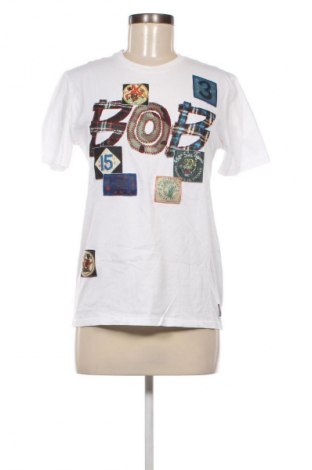 Γυναικείο t-shirt Bob, Μέγεθος S, Χρώμα Λευκό, Τιμή 20,49 €