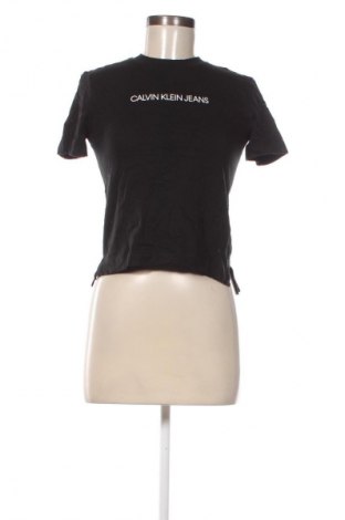 Damen T-Shirt Calvin Klein, Größe XS, Farbe Schwarz, Preis € 51,49