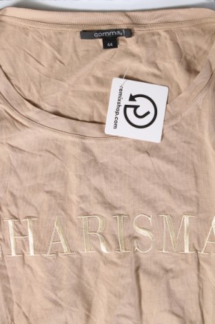 Γυναικείο t-shirt Comma,, Μέγεθος M, Χρώμα  Μπέζ, Τιμή 16,49 €