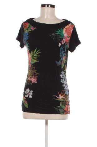 Damen T-Shirt Desigual, Größe M, Farbe Schwarz, Preis 18,49 €