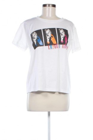 Γυναικείο t-shirt Emporio Armani, Μέγεθος L, Χρώμα Λευκό, Τιμή 39,49 €