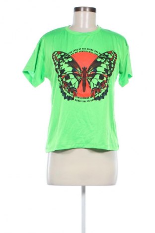 Damski T-shirt Frankie Morello, Rozmiar XS, Kolor Zielony, Cena 191,99 zł