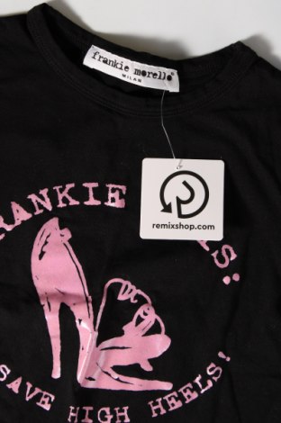 Damski T-shirt Frankie Morello, Rozmiar XS, Kolor Czarny, Cena 172,99 zł