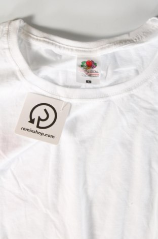 Γυναικείο t-shirt Fruit Of The Loom, Μέγεθος L, Χρώμα Λευκό, Τιμή 10,99 €