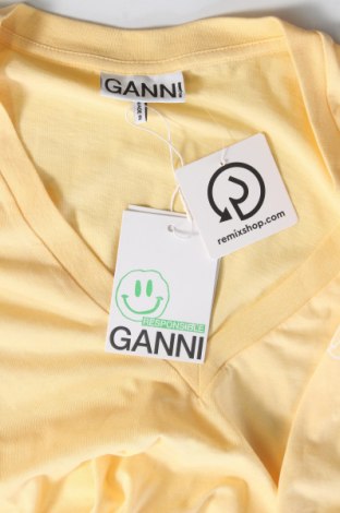 Damski T-shirt Ganni, Rozmiar XS, Kolor Żółty, Cena 191,99 zł