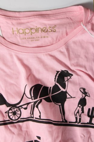 Damen T-Shirt Happiness, Größe XS, Farbe Rosa, Preis € 10,99