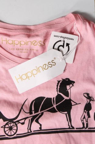 Damen T-Shirt Happiness, Größe XS, Farbe Rosa, Preis 10,99 €