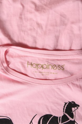 Damen T-Shirt Happiness, Größe M, Farbe Rosa, Preis € 9,99