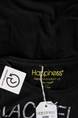 Damen T-Shirt Happiness, Größe S, Farbe Schwarz, Preis 10,99 €