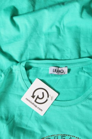 Γυναικείο t-shirt Liu Jo, Μέγεθος L, Χρώμα Πράσινο, Τιμή 19,49 €