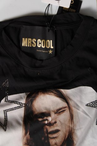 Γυναικείο t-shirt MRS COOL, Μέγεθος S, Χρώμα Μαύρο, Τιμή 10,99 €