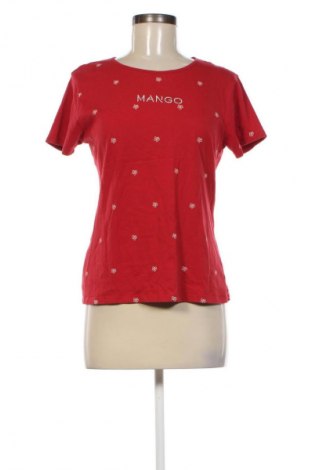 Γυναικείο t-shirt Mango, Μέγεθος L, Χρώμα Κόκκινο, Τιμή 21,38 €