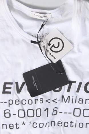 Γυναικείο t-shirt Paolo Pecora, Μέγεθος M, Χρώμα Λευκό, Τιμή 35,99 €