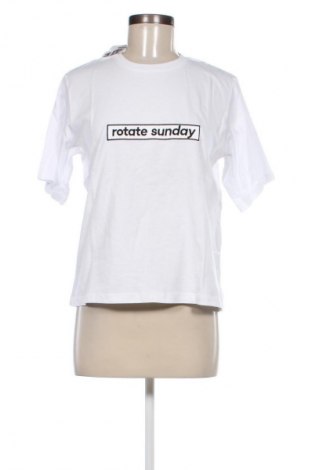 Γυναικείο t-shirt ROTATE Birger Christensen, Μέγεθος S, Χρώμα Λευκό, Τιμή 46,49 €