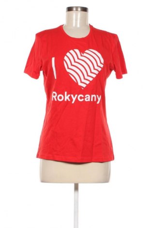 Damski T-shirt Stedman, Rozmiar L, Kolor Czerwony, Cena 16,99 zł