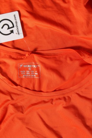 Damen T-Shirt Work Out, Größe M, Farbe Orange, Preis € 6,99