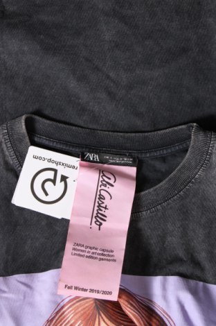 Tricou de femei Zara, Mărime S, Culoare Gri, Preț 18,99 Lei