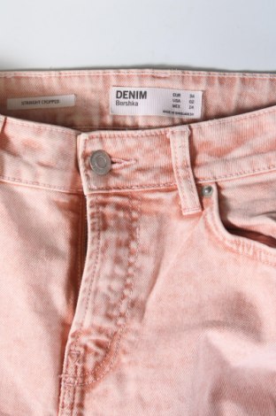 Damskie jeansy Bershka, Rozmiar XS, Kolor Różowy, Cena 32,99 zł