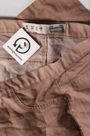 Дамски дънки Denim Co., Размер XL, Цвят Бежов, Цена 13,49 лв.