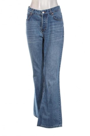 Damskie jeansy H&M, Rozmiar L, Kolor Niebieski, Cena 41,99 zł