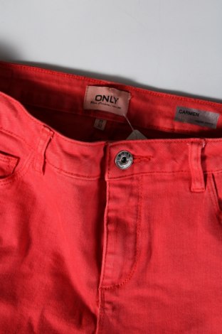 Damskie jeansy ONLY, Rozmiar S, Kolor Czerwony, Cena 18,99 zł