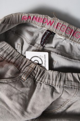 Damskie jeansy Rainbow, Rozmiar XL, Kolor Beżowy, Cena 92,99 zł