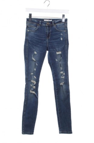 Damskie jeansy Zara Trafaluc, Rozmiar S, Kolor Niebieski, Cena 24,99 zł