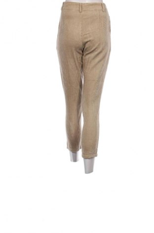 Pantaloni de velvet de femei, Mărime XS, Culoare Bej, Preț 48,99 Lei