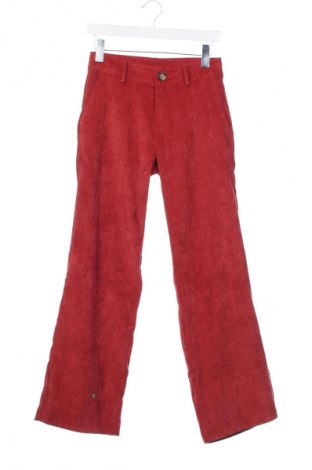 Pantaloni de velvet de femei LVL LEVEL VIBES LEVEL, Mărime XS, Culoare Roșu, Preț 106,99 Lei