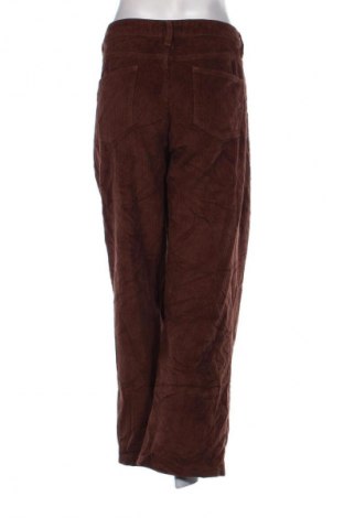 Pantaloni de velvet de femei, Mărime L, Culoare Maro, Preț 95,99 Lei