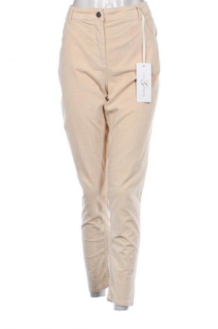 Damen Cordhose Corte Dei Gonzaga, Größe L, Farbe Beige, Preis 57,99 €