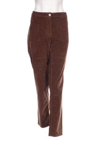 Pantaloni de velvet de femei Corte Dei Gonzaga, Mărime XL, Culoare Maro, Preț 373,99 Lei