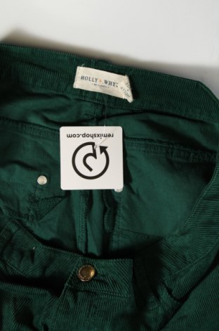 Pantaloni de velvet de femei Holly & Whyte By Lindex, Mărime M, Culoare Verde, Preț 58,99 Lei