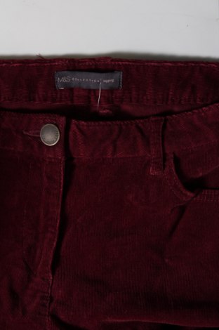 Pantaloni de velvet de femei Marks & Spencer, Mărime S, Culoare Roșu, Preț 35,99 Lei