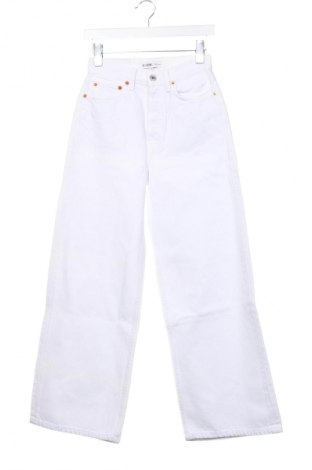 Pantaloni de velvet de femei RE/DONE, Mărime XS, Culoare Alb, Preț 785,99 Lei