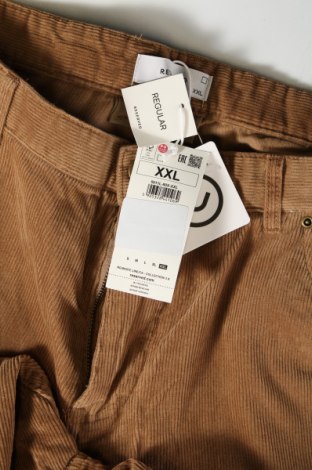 Pantaloni de velvet de femei Reserved, Mărime XXL, Culoare Maro, Preț 76,99 Lei