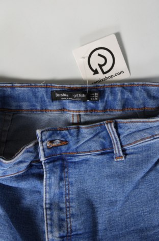 Pantaloni scurți de femei Bershka, Mărime S, Culoare Albastru, Preț 40,99 Lei