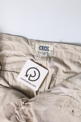 Pantaloni scurți de femei Cecil, Mărime XS, Culoare Bej, Preț 78,99 Lei