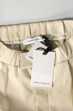 Pantaloni de femei Simona Corsellini, Mărime M, Culoare Bej, Preț 1.012,99 Lei