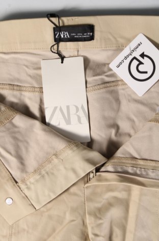 Damenhose Zara, Größe L, Farbe Beige, Preis 17,99 €