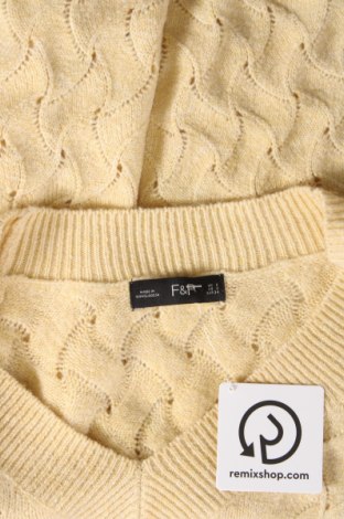 Damski sweter F&F, Rozmiar XS, Kolor Żółty, Cena 46,99 zł