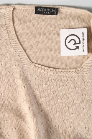 Damenpullover Moda Italiana, Größe XL, Farbe Beige, Preis 8,49 €