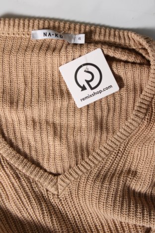 Damenpullover NA-KD, Größe XS, Farbe Braun, Preis 8,99 €