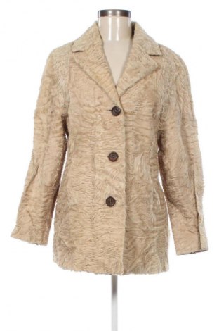 Damen Ledermantel, Größe M, Farbe Beige, Preis 67,99 €