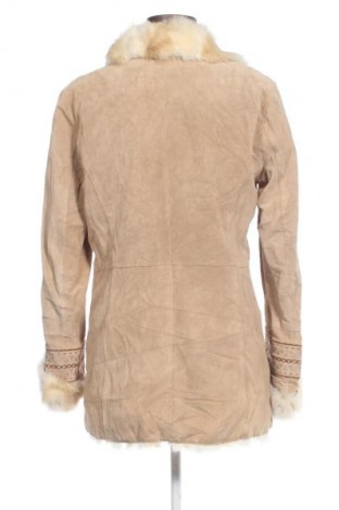 Damen Ledermantel, Größe S, Farbe Beige, Preis € 67,99