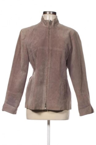 Damen Lederjacke, Größe M, Farbe Grau, Preis € 34,99