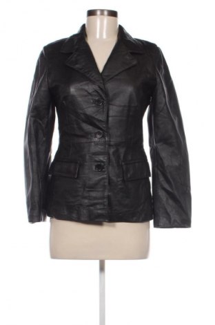 Damen Lederjacke, Größe M, Farbe Schwarz, Preis 30,99 €